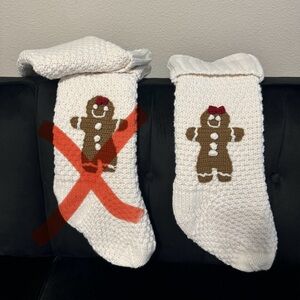 GIRL gingerbread stocking